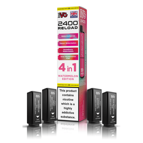 IVG 2400 4-in-1 Replacement Pods - Watermelon Edition (4-Pack)